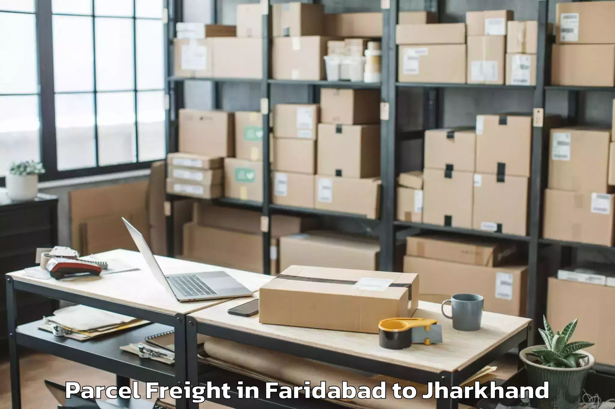 Book Faridabad to Bishrampur Palamu Parcel Freight Online